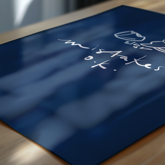 Mistakes O.K. Handwritten — Fine Art Poster