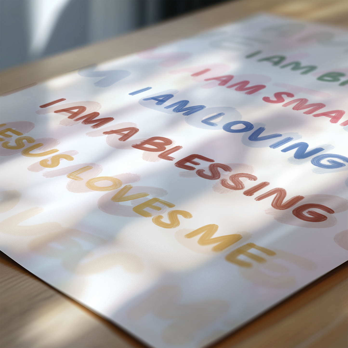 Affirmation Poster - "I am Brave" "I am Kind"