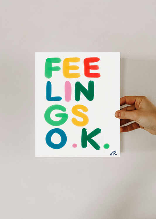 Feelings OK Poster - DIGITAL DOWNLOAD