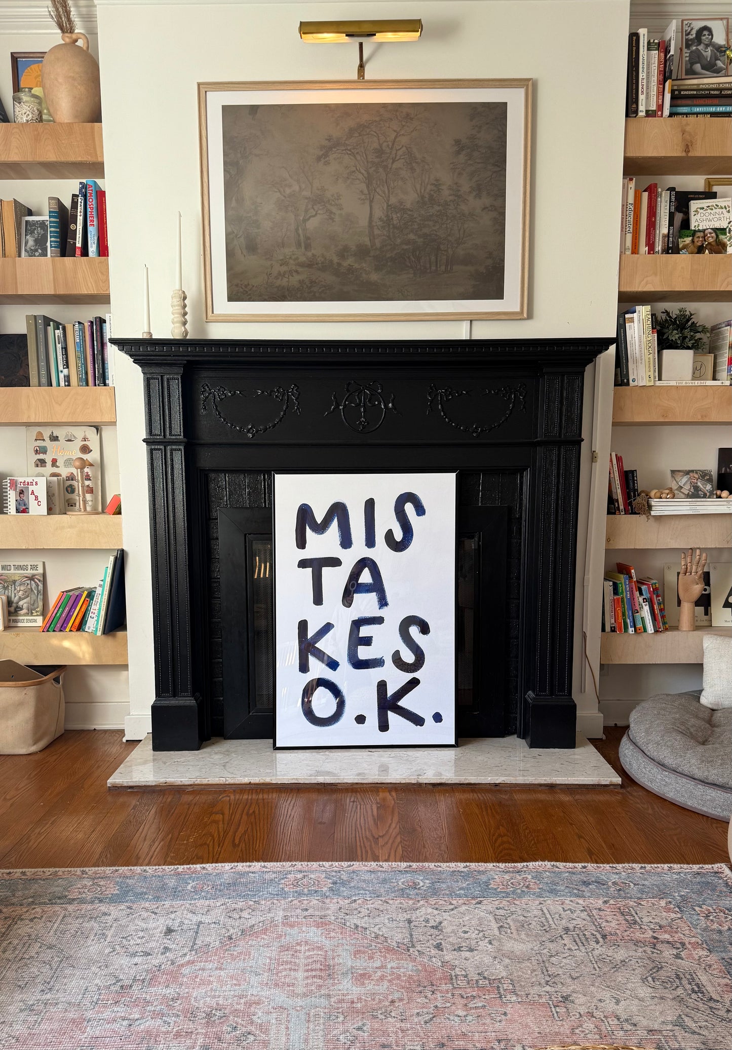 Mistakes OK Poster (Blue) - PHYSICAL PRINT