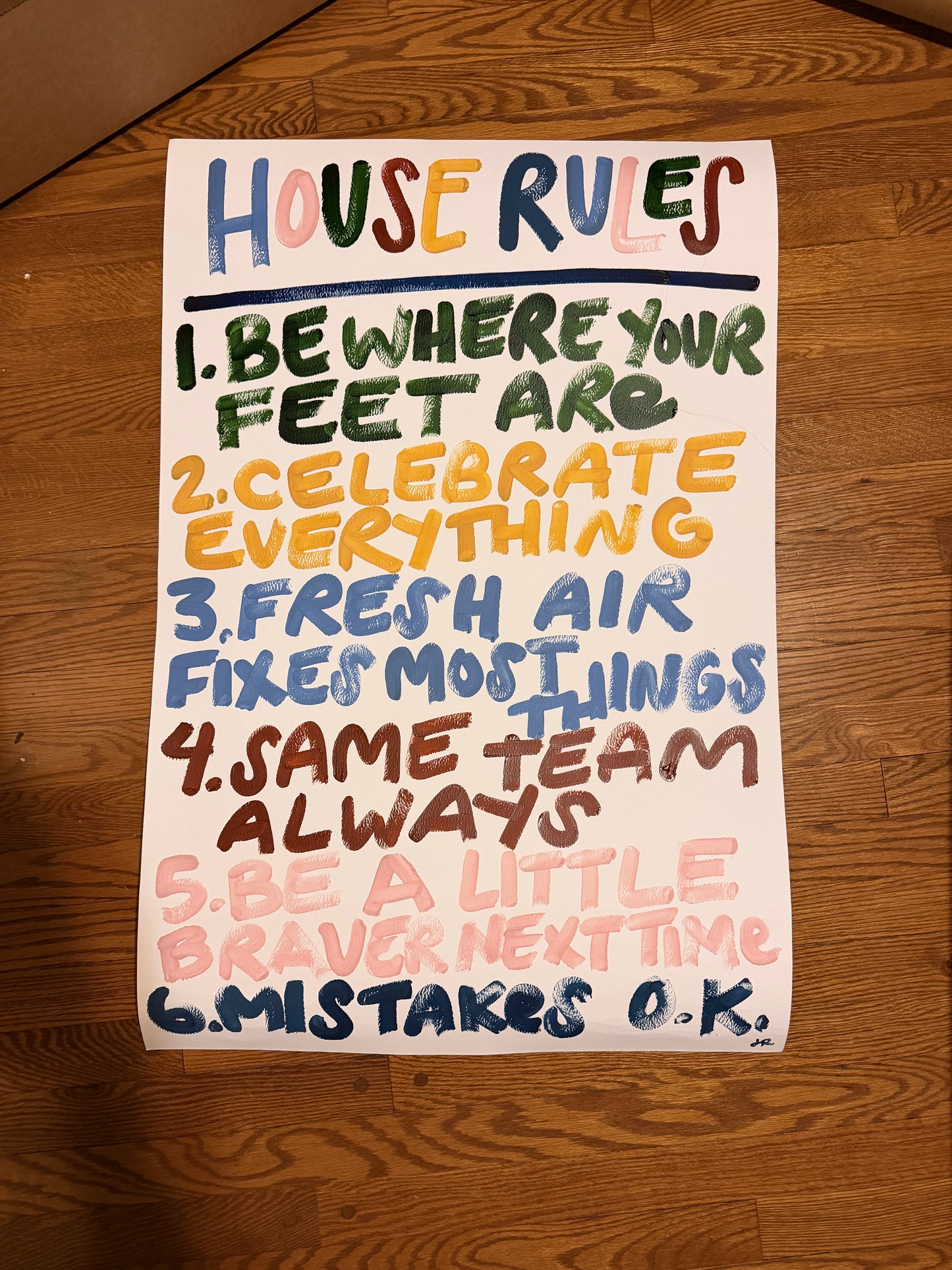 Imperfect House Rules Print 042