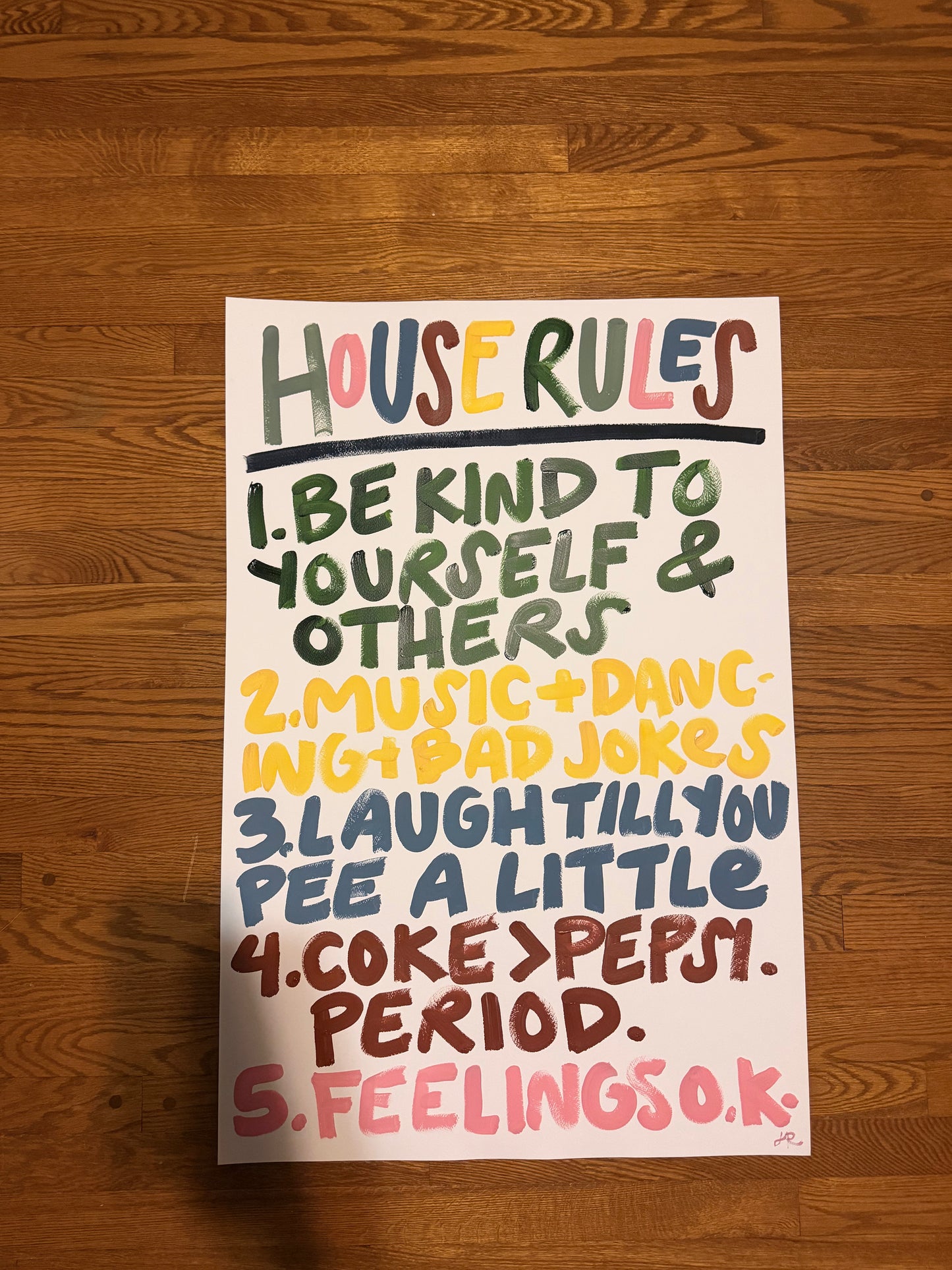 Imperfect House Rules Print 044