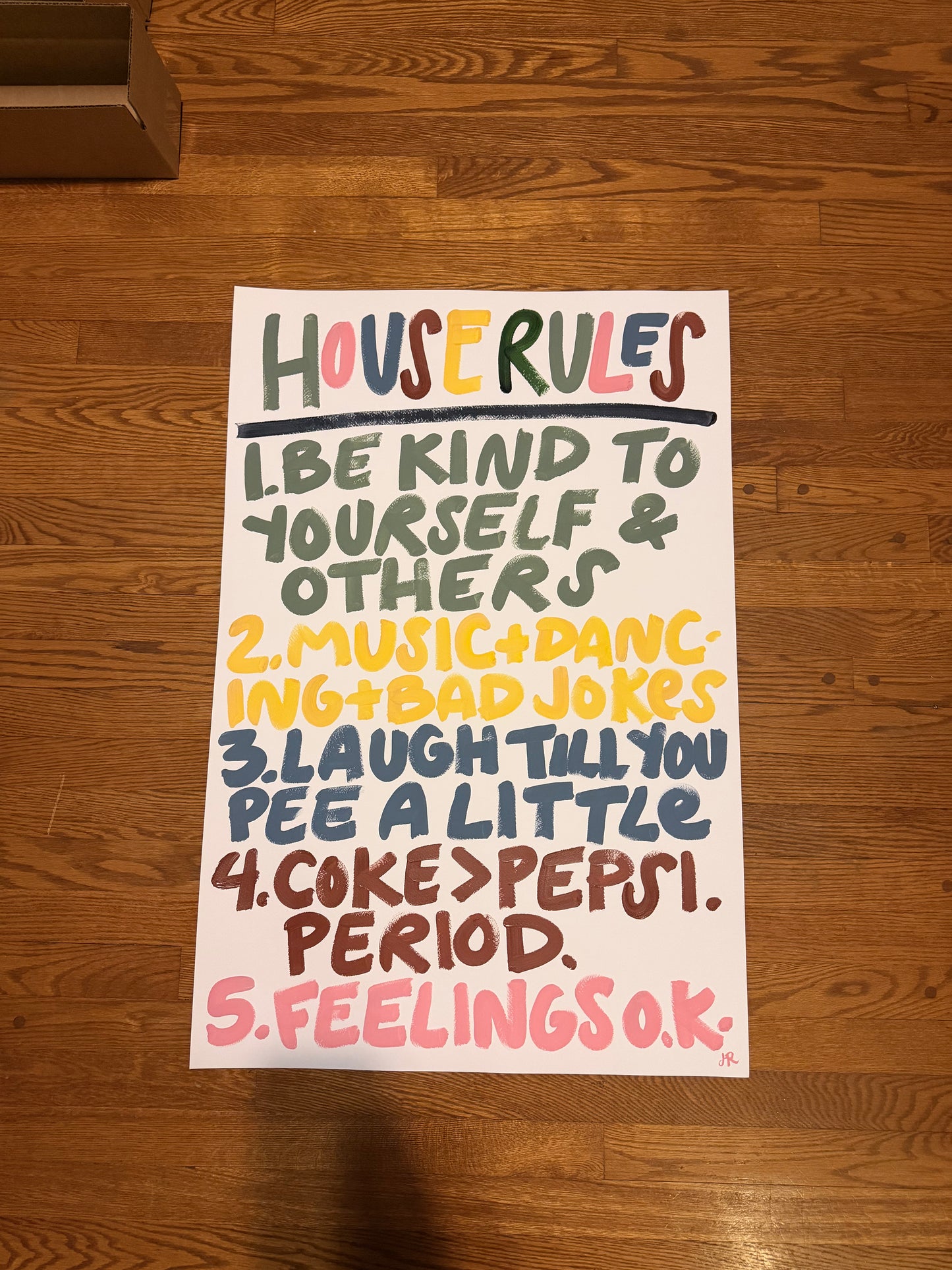 Imperfect House Rules Print 049