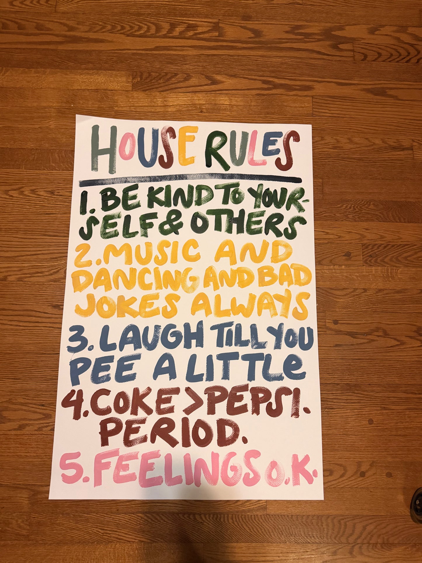 Imperfect House Rules Print 052