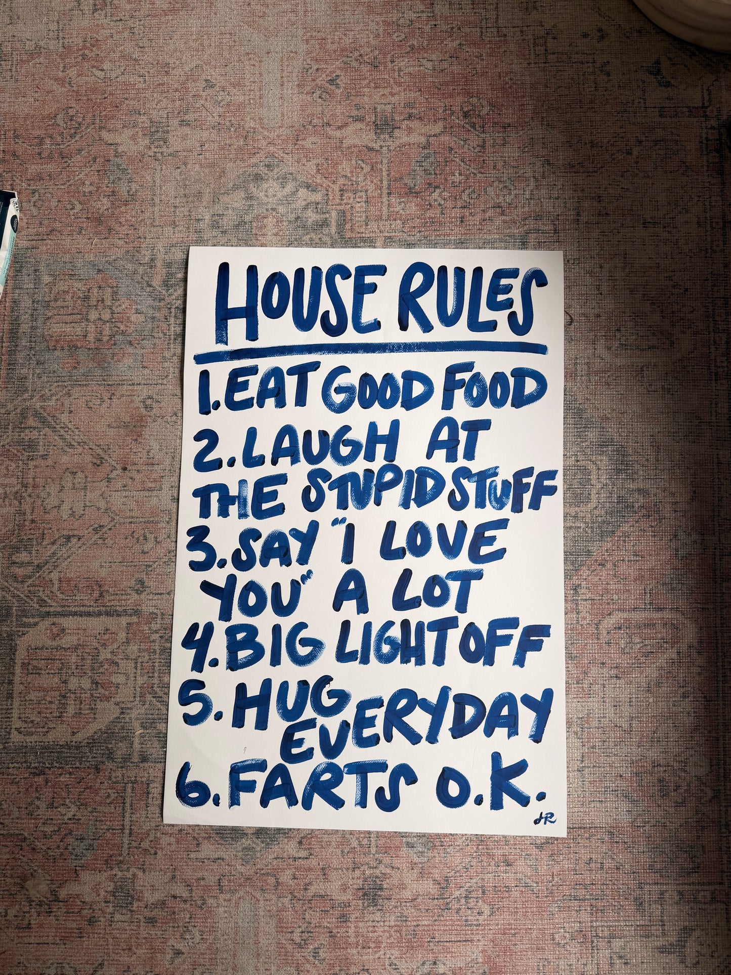 Imperfect House Rules Print 070