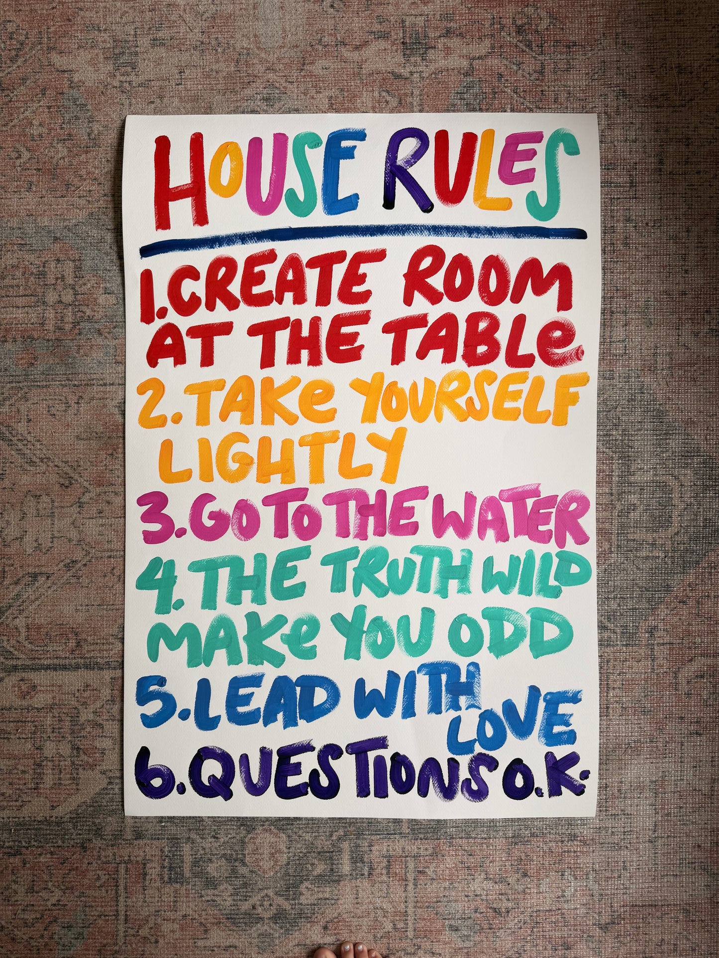 Imperfect House Rules Print 073