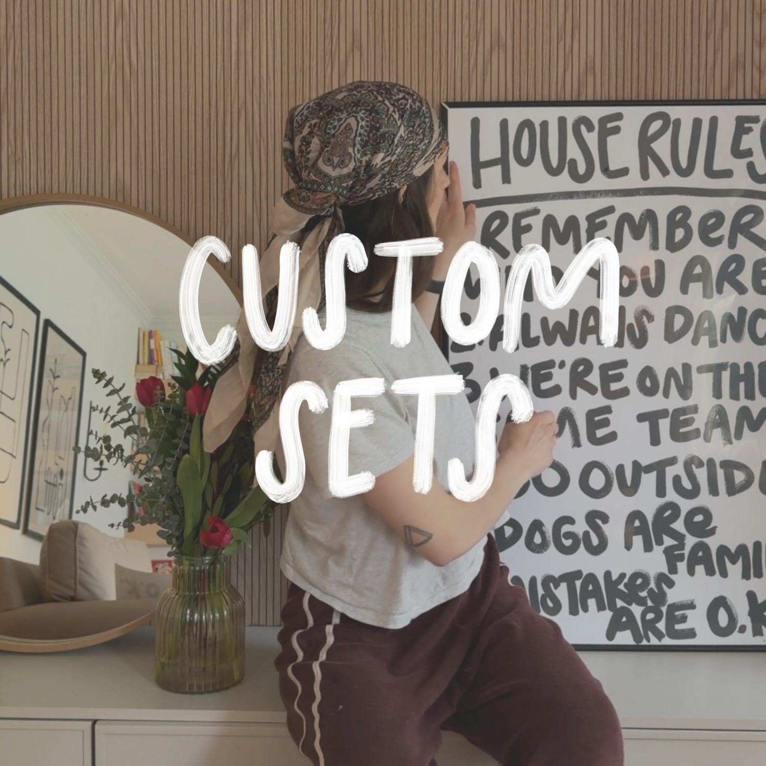 Custom House Rules Signs