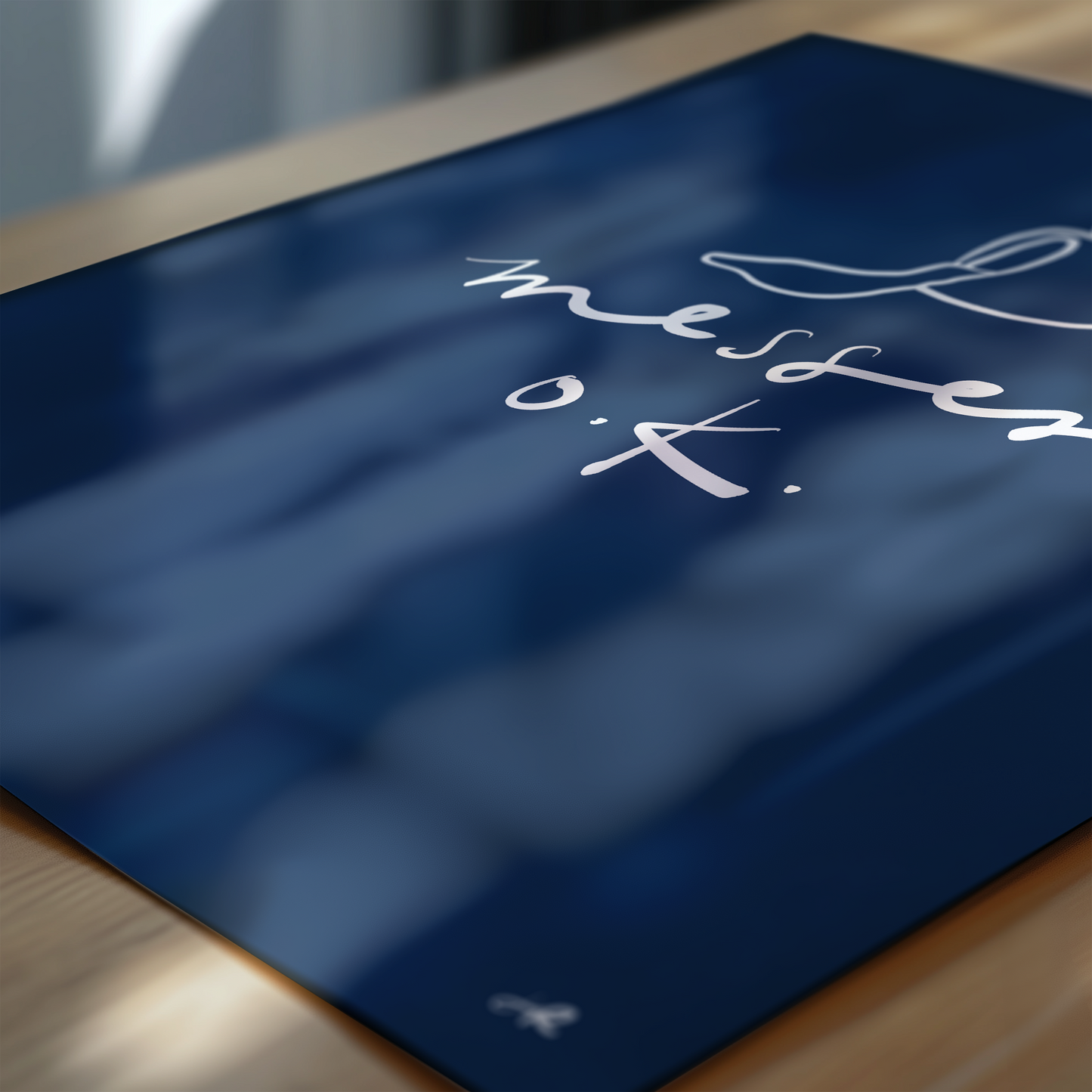 "Messes O.K." Handwritten Print - Fine Art Paper