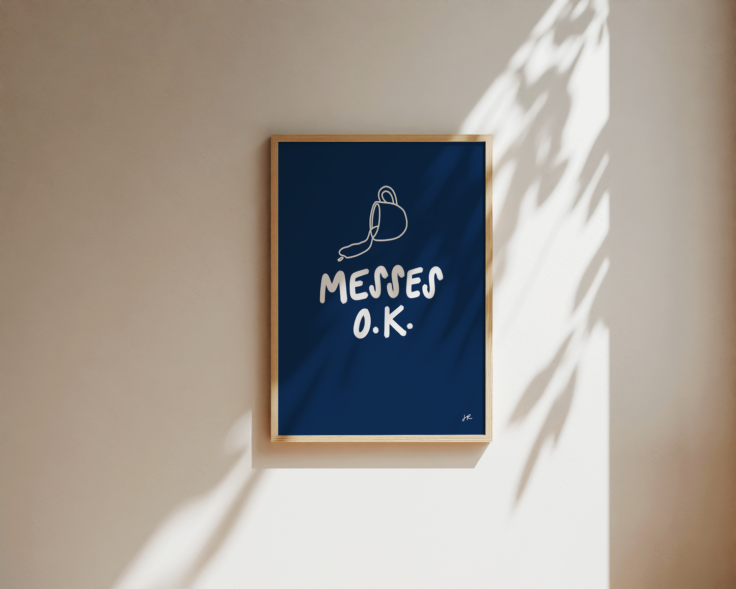 "Messes O.K." Original Writing - Fine Art Poster