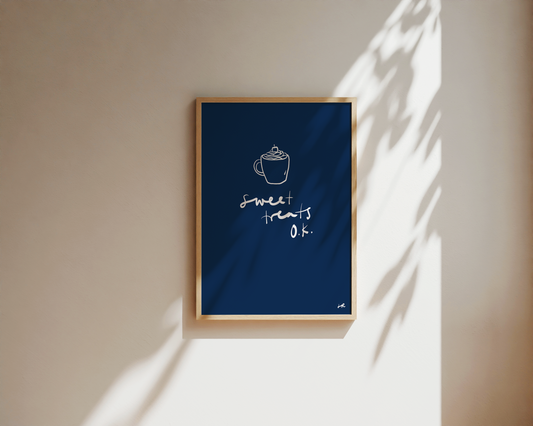 Sweet Treats OK Handwritten - Fine Art Poster