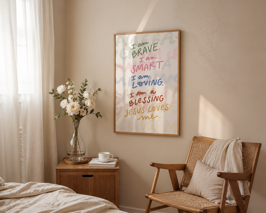 "I am..." Affirmations Print 2 - Unique Text