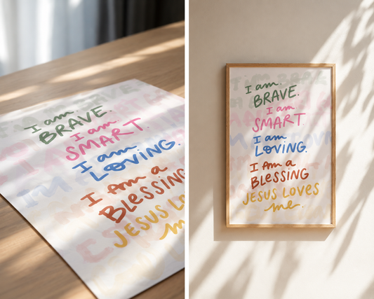 "I am..." Affirmations Print 2 - Unique Text
