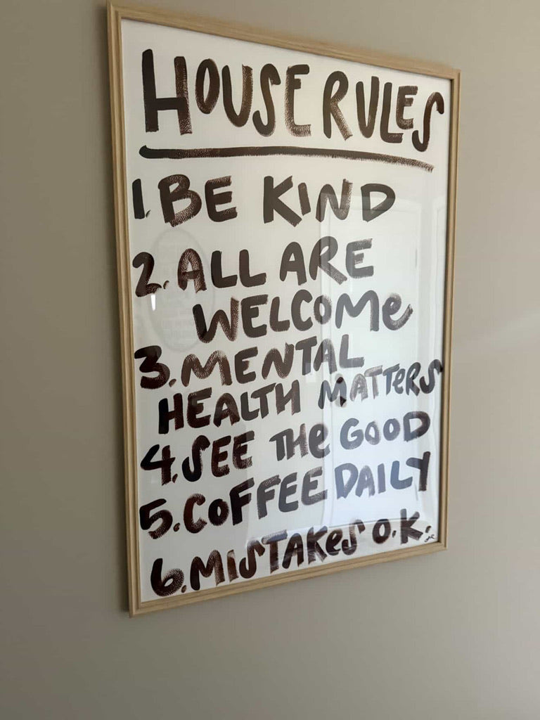 Custom House Rules Sign