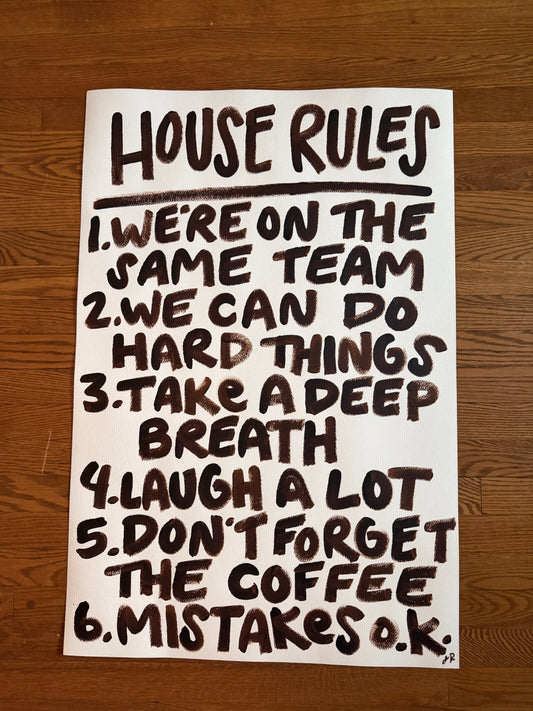 Imperfect House Rules Print 043