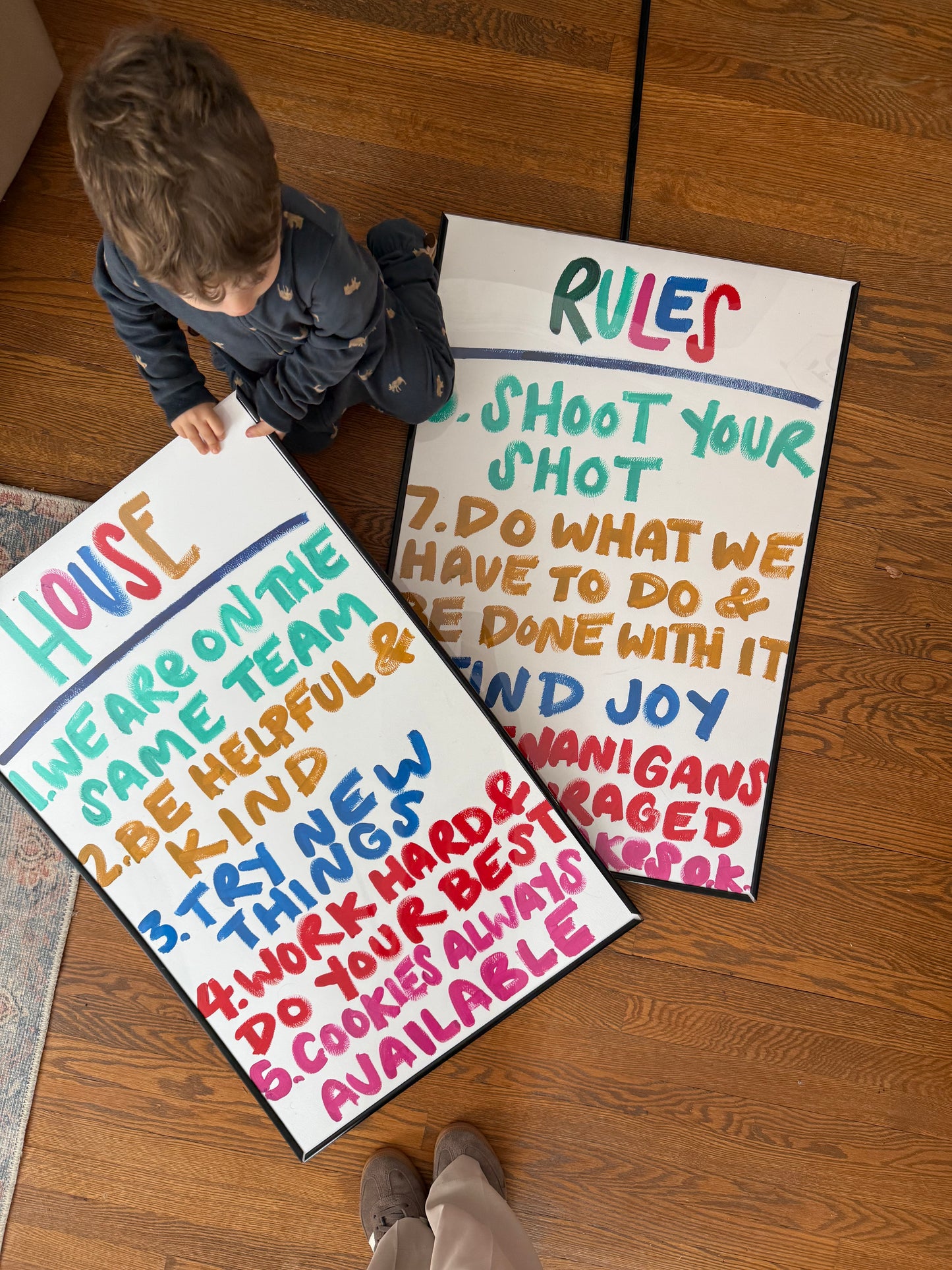 DOUBLE SET - Custom House Rules Sign