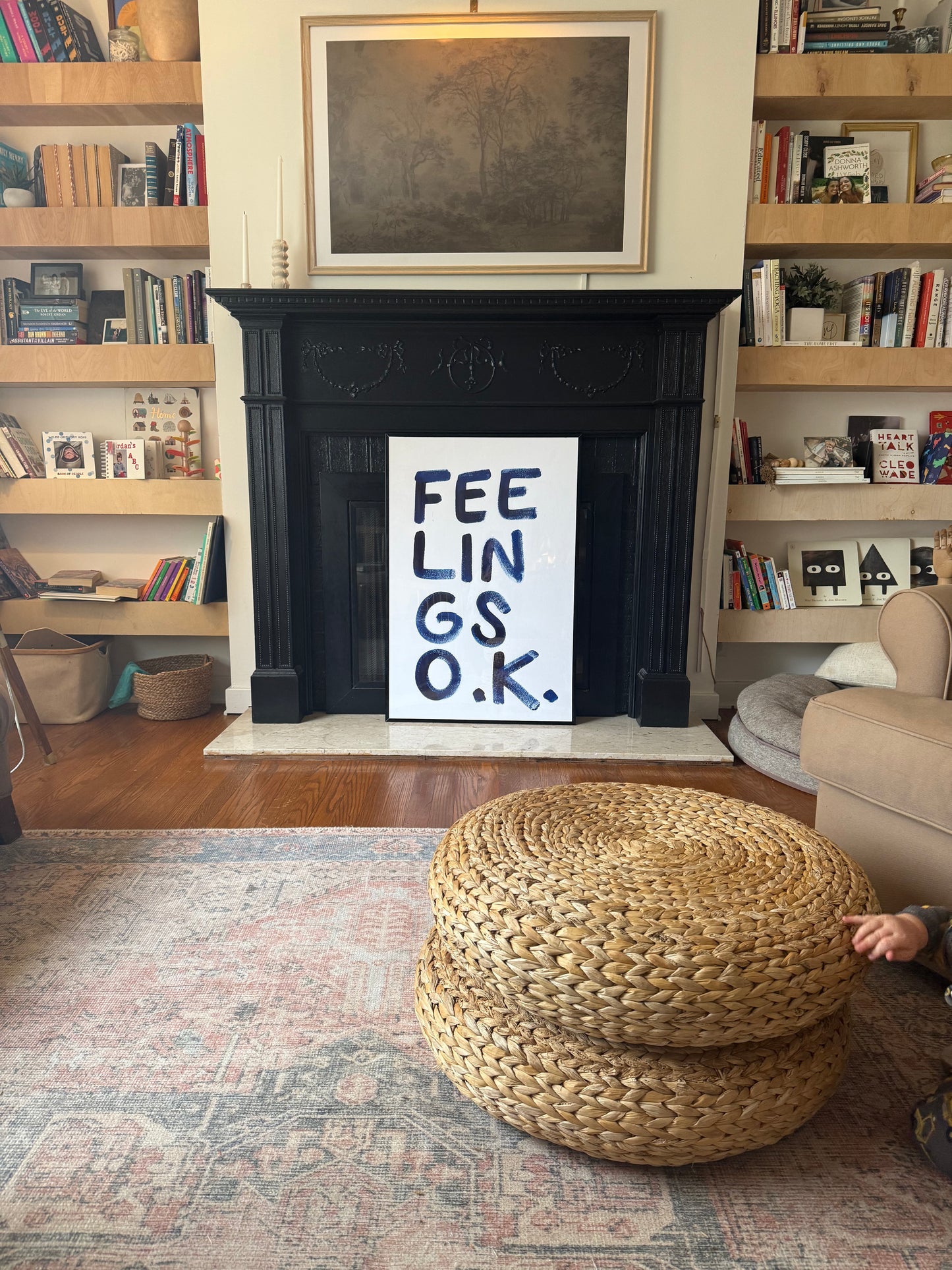 Feelings OK Poster (Blue) - PHYSICAL PRINT
