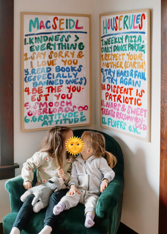 DOUBLE SET - Custom House Rules Sign