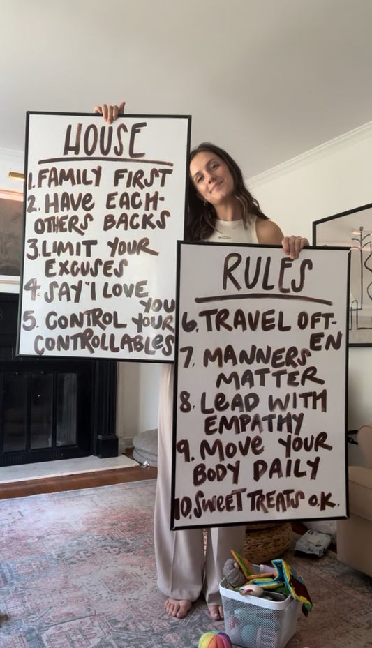 DOUBLE SET - Custom House Rules Sign