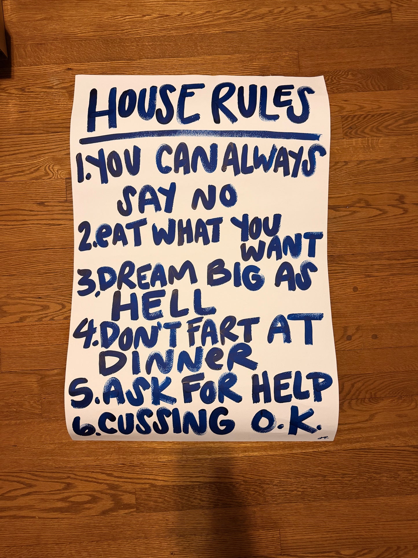 Imperfect House Rules Print 035