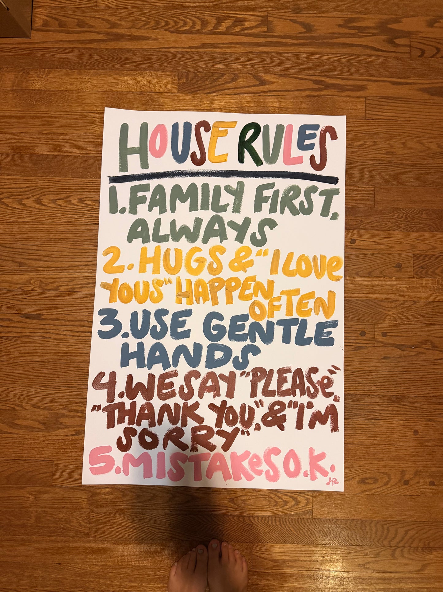 Imperfect House Rules Print 050