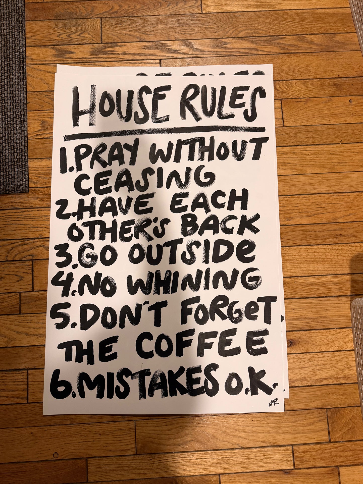 Imperfect House Rules Print 064