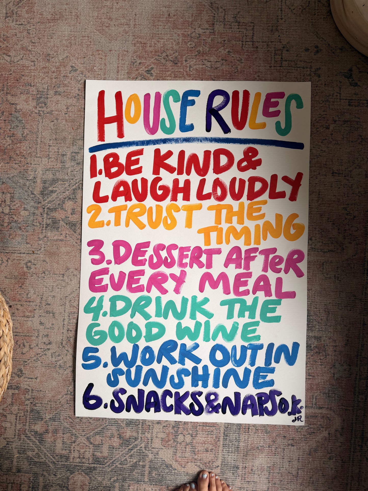 Imperfect House Rules Print 066