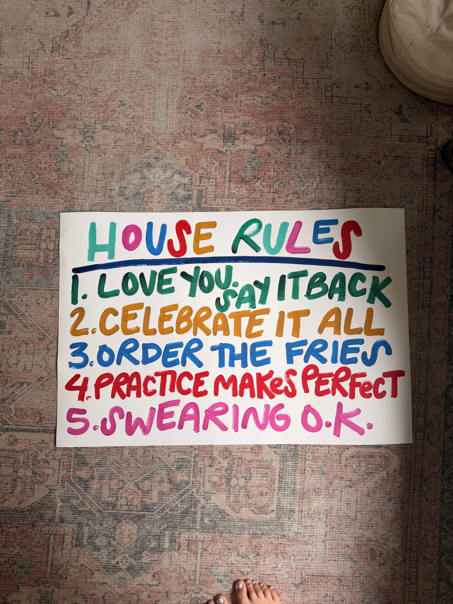Imperfect House Rules Print 069