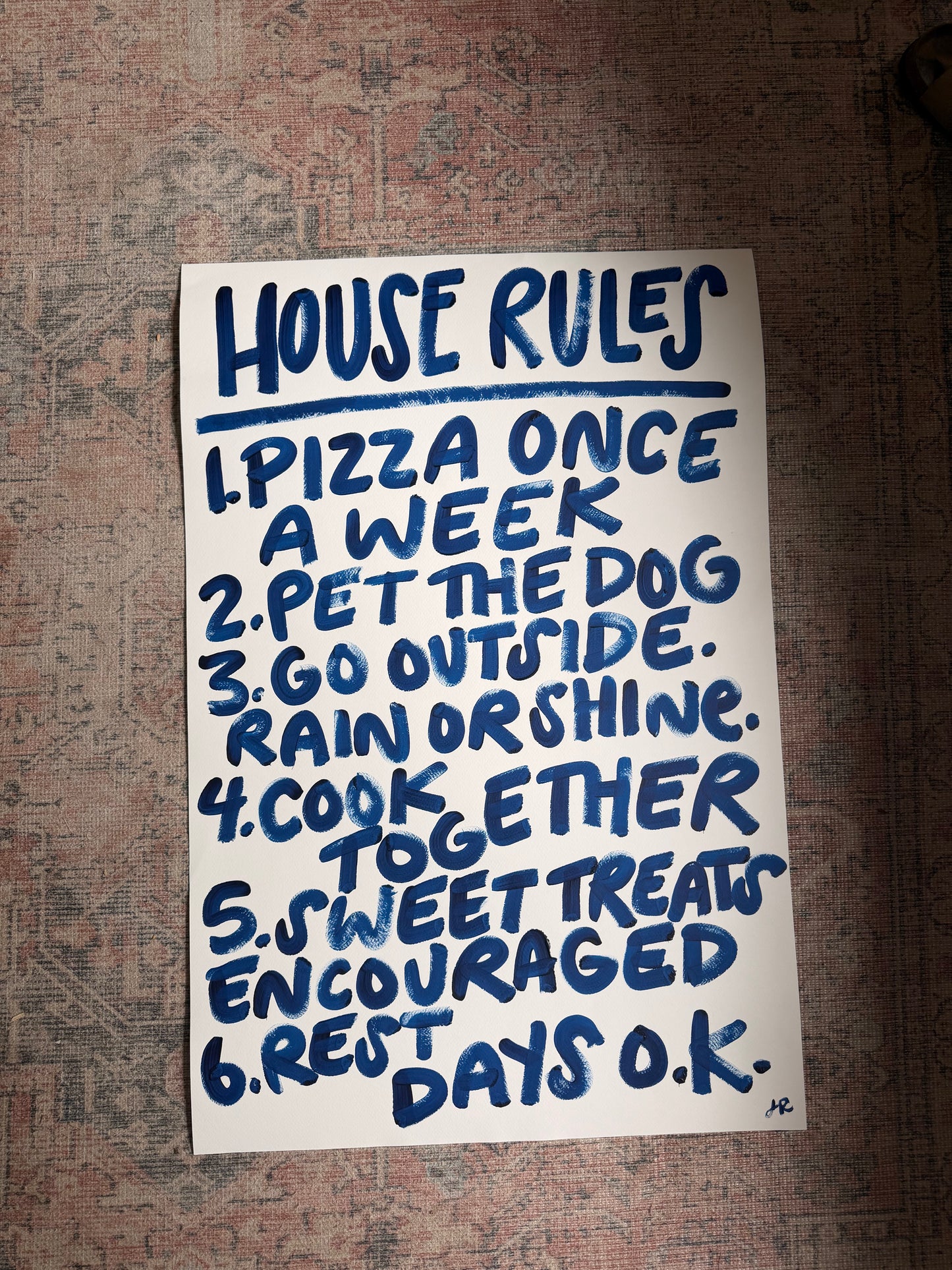 Imperfect House Rules Print 072