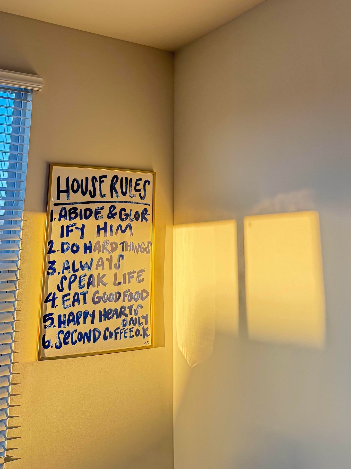 Custom House Rules Sign